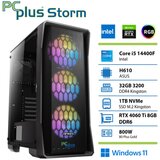 PCPLUS gaming namizni računalnik Storm/i5-14440F/32GB+1TB ssd/rtx 4060TI 8GB/Windows 11 home Cene