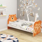  Otroška postelja ACMA Animals, bela stranica 140x70 cm 05 Medvedek | Shoptok.si