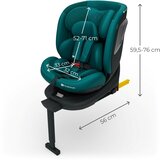Kinderkraft I-360 2 PLUS i-Size autosjedalica 0-36 kg (40-150 cm), zelena | shoptok.hr