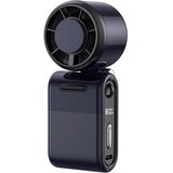 INF 3-v-1 Zložljiv prenosni ventilator – USB, zaslon, 5-stopenj, 3000mAh Black, (5000310471) | Shoptok.si