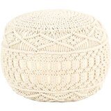 vidaXL ročno izdelan tabure makrame 45x30 cm bombaž | Shoptok.si