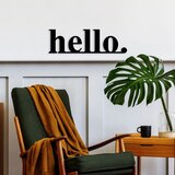 Wallity Zidna dekoracija Hello, 70x21cm, Crna Cene