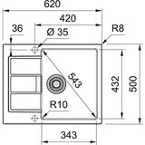 Franke SUDOPER S2D 611-62 Urban siva, (143.0616.345) | shoptok.hr