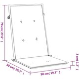  Jastuci za vrtne stolice 4 kom crni 120 x 50 x 3 cm od tkanine | shoptok.hr