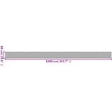  Tepih pravokutni tamnosmeđi 60 x 1000 cm od bambusa | shoptok.hr