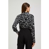 Marisse Black Envelope Neck Shirt | Shoptok.si
