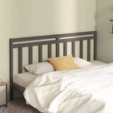  Posteljno vzglavje sivo 186x4x100 cm trdna borovina, (20648531) | Shoptok.si