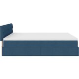 vidaXL Otomanski okvir kreveta s madracima plavi 200x200cm tkanine | shoptok.hr