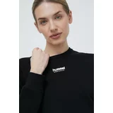 Hummel Bombažen pulover ženska, črna barva