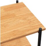 vidaXL police s 3 razine crne i boja hrasta 80 x 40 x 92 cm | shoptok.hr