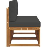  2 Komad Srednja sofa za van Čvrsto drvo akacije Prirodna | shoptok.hr