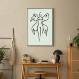  Slika - Butterfly Woman (1 Part) Vertical 60x90 U prirodnom drvenom okviru | shoptok.hr
