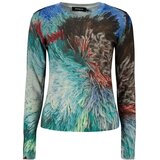 Desigual Puloverji JERS_POMPOM_LACROIX 26WWJF02 Modra Cene