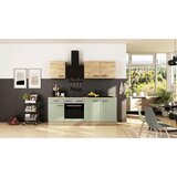 Flex-Well Kuhinjski Blok Z Aparati Cara, Zelena, Barva Hrasta Cene