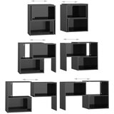 TV ormarić visoki sjaj crni 104 x 30 x 52 cm konstruirano drvo | Eponuda.com