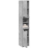 vidaXL Kopalniška omarica Concrete Grey 32x34x188,5 cm Inženirski les | Shoptok.si