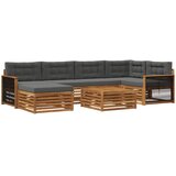  Set vanjskih sofa 7 kom. Prirodna i antracit | shoptok.hr
