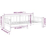  Dnevna postelja medeno rjava trdna borovina 80x200 cm, (20726763) | Shoptok.si