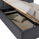 Premium Living Oblazinjena Postelja Bogner, Barva Grafita, 180x200 | Shoptok.si