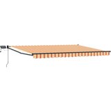 Ručna Ročna zložljiva senčnica z LED lučmi večbarvno 5 x 3 m, (5000205321) | Shoptok.si