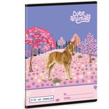 Ars Una Slatke životinje - Konj, linijirana bilježnica A5 21-32 | shoptok.hr