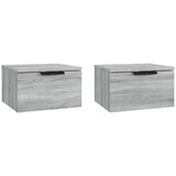 Furnova Stenska nočna omarica 2 kosa siva sonoma 34x30x20 cm, (21926088) | Shoptok.si