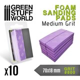 Green Stuff World FOAM Sanding Pads Grit 800 Pack x10 | Brusni sunđeri 800 set 10 Cene