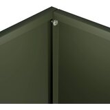  Vrtna saksija Maslinastozelena 50 x 30 x 40 cm Čelična vrata | shoptok.hr