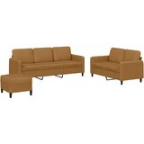  3-dijelni set sofa smeđi baršunasti | shoptok.hr