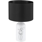 Eglo 43824 - Stona lampa VINOZA 1xE27/40W/230V crna/bela | Eponuda.com