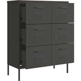 vidaXL Ladičar antracit 80 x 35 x 101,5 cm čelični | shoptok.hr