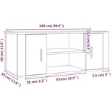 TV omarica siva sonoma 100x35x40 cm inženirski les, (20733907) | Shoptok.si