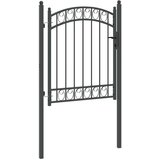 vidaXL Ograjna vrata Siva 150 x 100 cm Jeklo s prašnim premazom | Shoptok.si