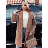 DStreet Płaszcz damski MOODLAY baranek długi beżowy | Shoptok.si