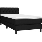  box spring s madracem LED crni 80 x 200 cm od tkanine | shoptok.hr