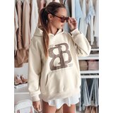 DStreet Bluza damska oversize z kapturem LITESSO beżowa | Shoptok.si