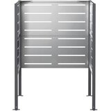  Ekran za kante za smeće 85 x 85 x 113 cm Pocinčani čelik - Pocinčani čelik 85 cm s uzorkom | shoptok.hr
