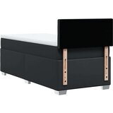 vidaXL Krevet s oprugama i madracem crni 100x200 cm od umjetne kože | shoptok.hr