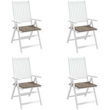  Jastuci za vrtne stolice 4 kom smeđesivi 50x50x4 cm od tkanine | shoptok.hr