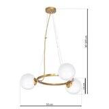  Luster na sajli VIENNA 3xE14/40W/230V zlatna | Eponuda.com