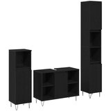  Set namještaja za kupaonicu 3 kom. Crni hrast 30 x 30 x 180 cm | shoptok.hr