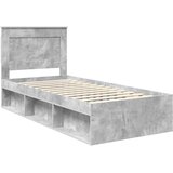  Krevetna konstrukcija Beton 90 x 200 cm Čvrsto borovo drvo | shoptok.hr
