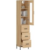 vidaXL Visoka omara sonoma hrast 34,5x34x180 cm inženirski les | Shoptok.si