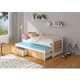 ADRK Otroka postelja TIARRO z vzmetnicama 97 cm - BELA-ZLATI HRAST | Shoptok.si