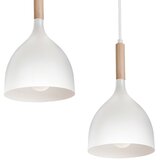  Luster na sajli NOAK 5xE27/15W/230V bela/buk | Eponuda.com