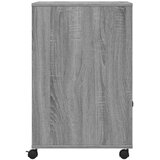 vidaXL Stojalo za tiskalnik s kolesi siva sonoma 60x48x74 cm | Shoptok.si