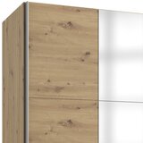 Livetastic omara z drsnimi vrati, barve grafita, barve hrasta | Shoptok.si