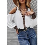 Fenzy Bluza S Leopard Printom, Bijela Cijene