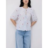 Reserved Bluza s peplumom - bljedoplavo | shoptok.hr