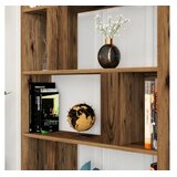 Hanah home Lima - Walnut, Black Marble WalnutBlack Bookshelf | Eponuda.com